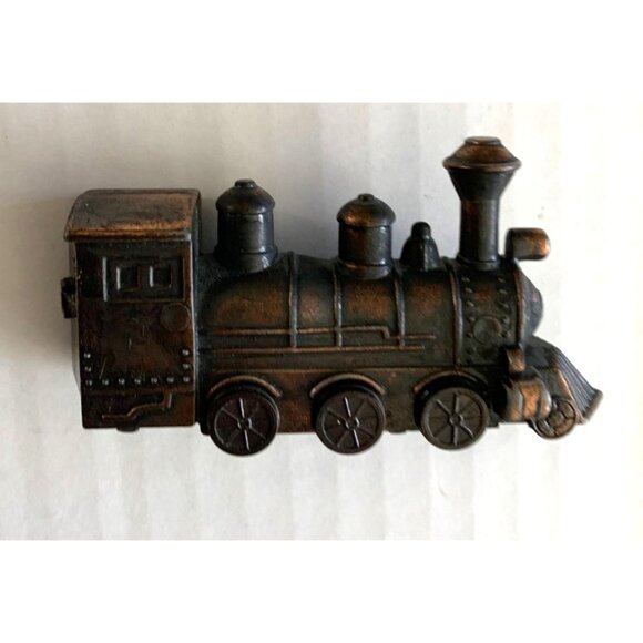 Die Cast Brass Train Pencil Sharpener Caboose Vintage 4 in - Picture 3 of 4